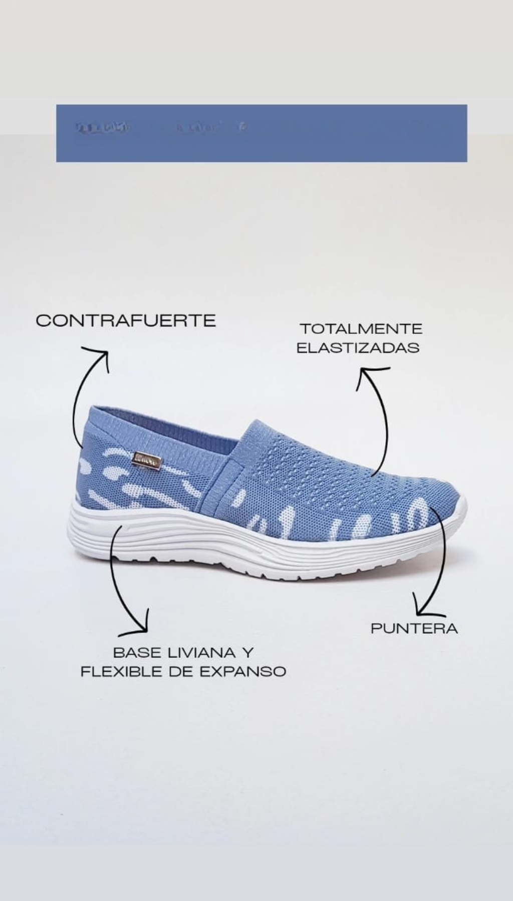 Zapatilla elastizada